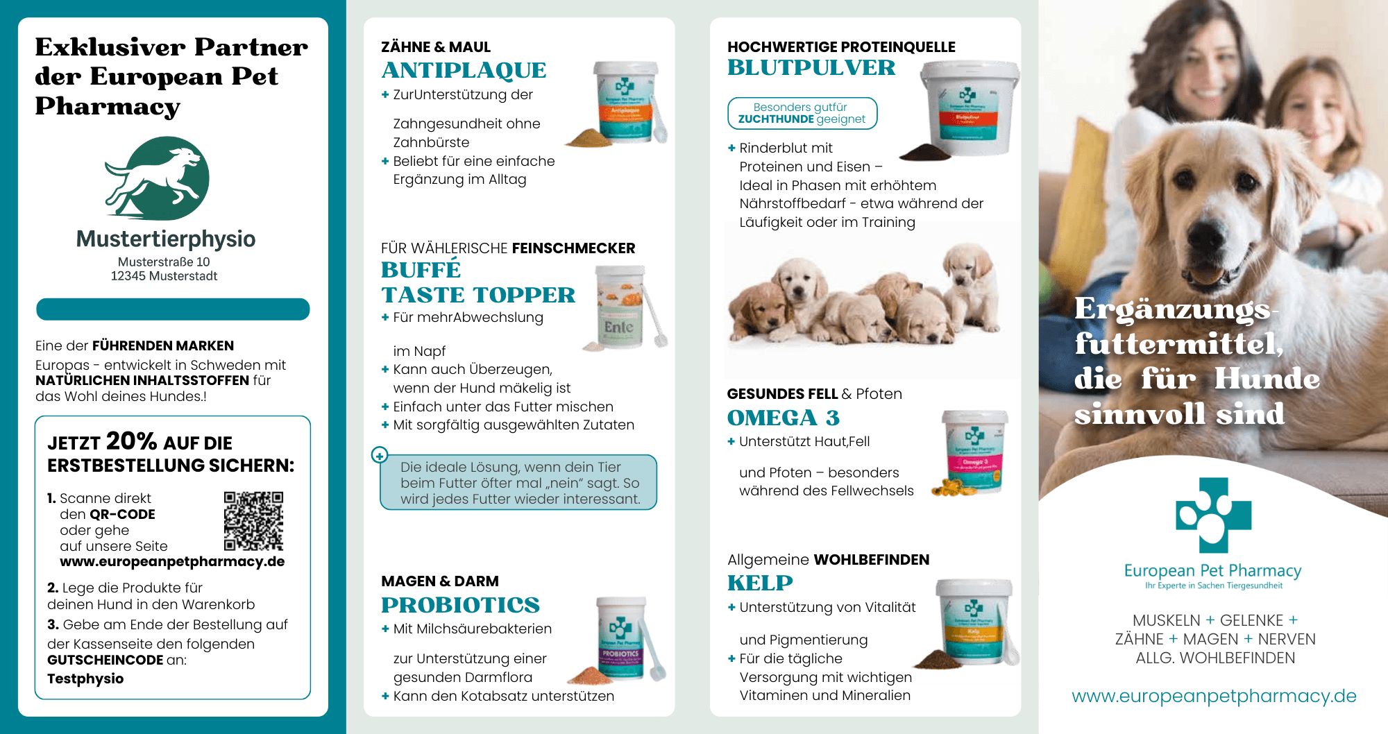 Partner-Flyer 250 Stück mit deinem Gutscheincode & Bild oder Logo